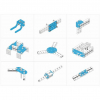Ресурсный набор Bracket Robot Pack-Blue - «globural.ru» - Тольятти