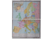Учебная карта "Европа 1924-1939 гг" 1050*1420 мм (матовое, 2-стороннее лам.) - «globural.ru» - Тольятти