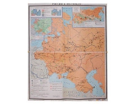 Учебная карта "Россия 1907-1914 гг." 1420*1100 мм (матовое, 2-стороннее лам.) - «globural.ru» - Тольятти