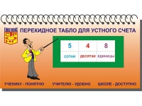 Перекидное табло для устного счета (ламинированное) - «globural.ru» - Тольятти