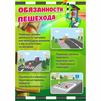 Стенд "Обязанности пешехода" - «globural.ru» - Тольятти