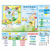 Стенд "Погода" с карманами для вставок - «globural.ru» - Тольятти