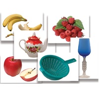 Набор предметных картинок "Фрукты, ягоды, орехи. Посуда" - «globural.ru» - Тольятти