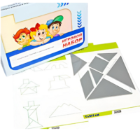 Игровой набор "Танграм" (с комплектом карточек) - «globural.ru» - Тольятти