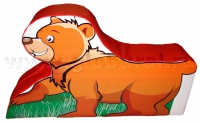 Напольная игрушка "Медвежонок" с шелкографией (ВИК) - «globural.ru» - Тольятти