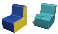 Прямоугольный стул 50*60*60/32см (ВИК) - «globural.ru» - Тольятти