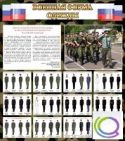 Стенд "Военная форма одежды (флаг РФ)" - «globural.ru» - Тольятти