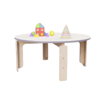 Круглый растущий стол из коллекции «НЕГА» р.гр. 0-1 (цвет бежевый) - «globural.ru» - Тольятти