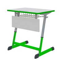 Парта Nomad одноместная с полиуретановой кромкой регулируемая по высоте  - «globural.ru» - Тольятти
