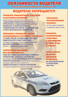 Плакат "Водителю запрещается " 1000*1400 винил - «globural.ru» - Тольятти