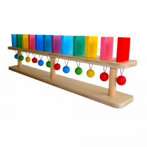 Тактильно-развивающая панель "Разноцветное домино" (настенный модуль, 12 домино) - «globural.ru» - Тольятти