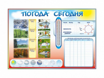 Стенд-уголок маркерный "Погода сегодня" - «globural.ru» - Тольятти