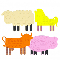 Набор тактильно-развивающих панелей «Ферма» - «globural.ru» - Тольятти