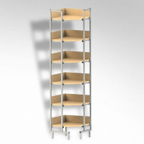 Стеллаж на металлокаркасе угловой - «globural.ru» - Тольятти