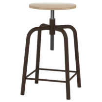 Табурет рабочий (винтовой механизм регулировки высоты сиденья) - «globural.ru» - Тольятти