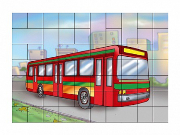 Магниты-пазлы "Автобус" - «globural.ru» - Тольятти