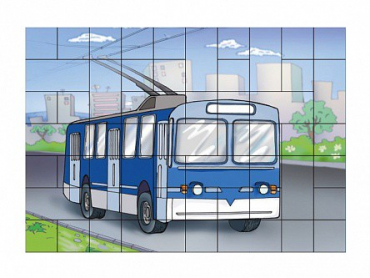 Магниты-пазлы "Троллейбус" - «globural.ru» - Тольятти