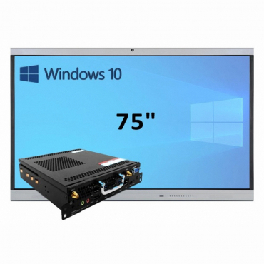 Интерактивная панель 75" (встроенный ПК, Win10, Intel i5) - «globural.ru» - Тольятти